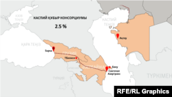 Қазақстанның Ақтау портынан Әзербайжанға, одан ары қарай Грузия мен Түркияға тасымалданатын мұнай көлемі ұлғайған, бірақ Каспий құбыр желісімен жөнелтілетін мұнай көлемі одан әлдеқайда көп.