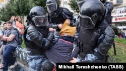 Разгон протестной акции в Москве, 3 августа 2019-го