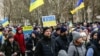 UKRAINE – Protest action against Russian invasion to Ukraine in the city of Melitopol captured by the Russian military, March 7, 2022 