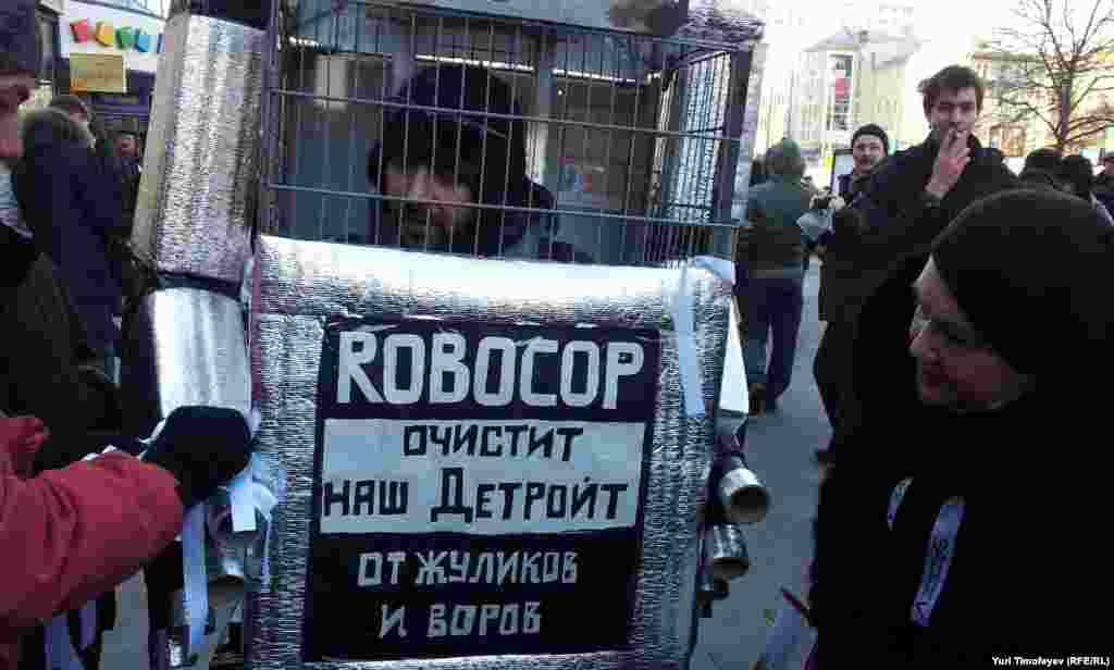 Митинг &quot;За честные выборы&quot; на Новом Арбате 10 марта 2012 года