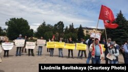 Митинг в Пскове в поддержку Лии и Артёма Милушкиных, 13 июля 2019