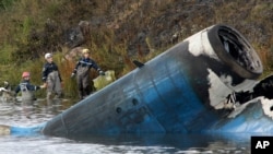 На месте крушения самолета ЯК-42 под Ярославлем